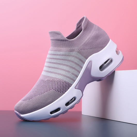 Tenis Deportivos Talla Grande para Mujer con Cojín de Aire y Tejido Volador - Image 4