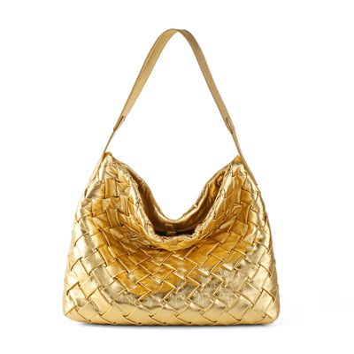 Bolso de Cuero Plisado con Gran Capacidad - Bolsa de Hombro Portátil y Elegante - Image 6