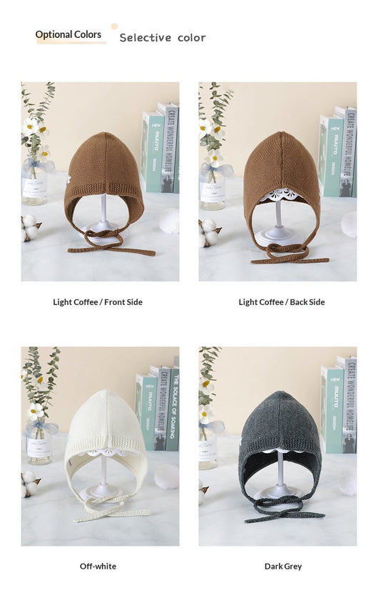 Gorro Tejido con Orejeras Bordadas a Mano - Protección Antiviento - Image 17