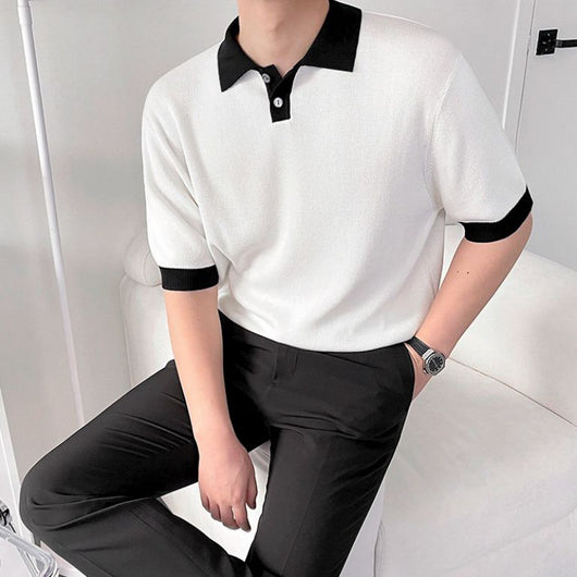 Polo Tejido Manga Corta Hombre Fit Relajado - Image 9