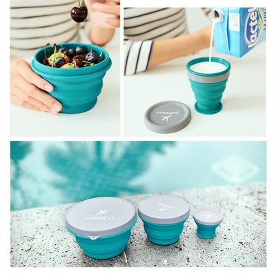 Kit de Cubiertos Plegables con Tazón de Silicona para Viajes y Camping - Image 30