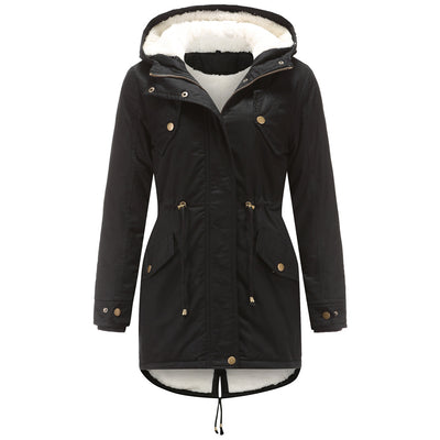 Abrigo Parka Grueso para Mujer con Capucha y Forro Polar - Image 6