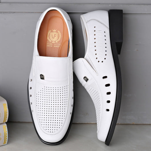 Sandalias de Cuero Respirable con Diseño Hueco - Zapatos Cómodos para Hombre - Image 3