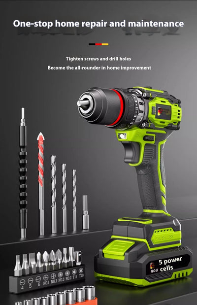 Taladro Percutor Inalámbrico Brushless con Batería de Litio - Image 8