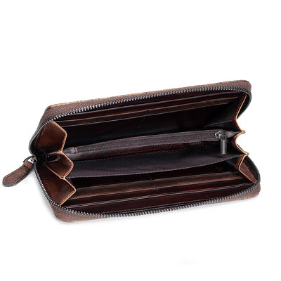 Cartera Clutch Oracle de Cuero Vintage para Mujer - Image 13