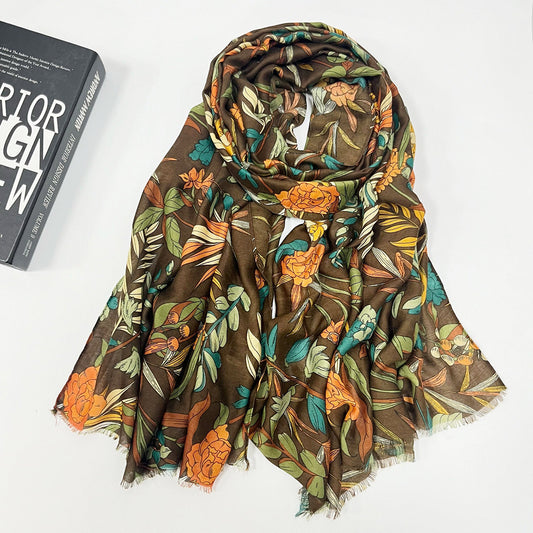 Pashmina Estampada con Borlas para Mujer - Image 2