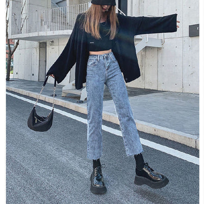 Pantalón Slim Cintura Alta Negro Cropped - Image 5