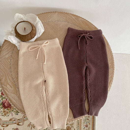Pantalones de Algodón Tejido para Bebés y Niños con Puños Fruncidos - Image 7