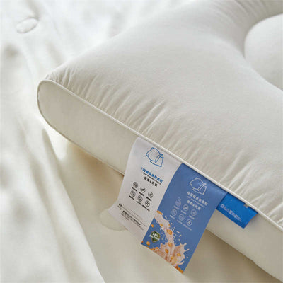 Almohada Alta de Algodón Lavable con Protección Antibacteriana - Image 7