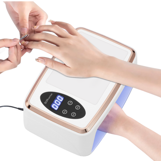 Lámpara UV LED Profesional 380W con 90 LEDs para Secado de Uñas de Gel
