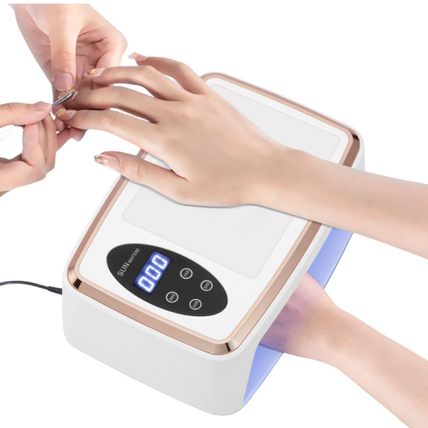 Lámpara UV LED Profesional 380W con 90 LEDs para Secado de Uñas de Gel