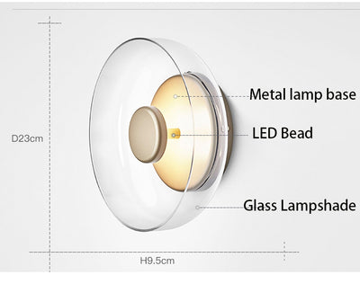 Lámpara de Pared Hongo de Cristal Moderno - Image 7