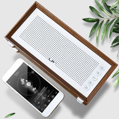Parlante Bluetooth Retro de Madera con Subwoofer - Image 3