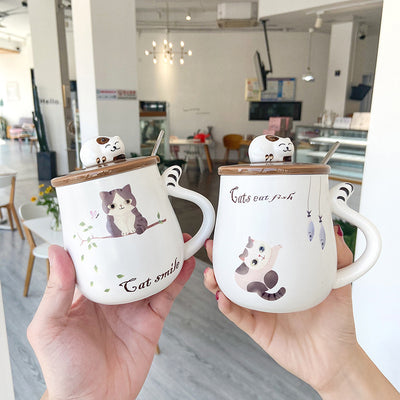 Taza Decorativa con Diseño de Gato Adorable para el Hogar - Image 6