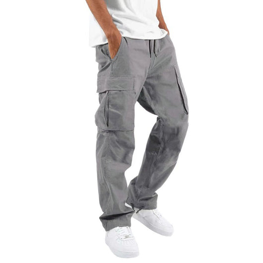 Pantalones Casuales con Múltiples Bolsillos y Cordón Ajustable - Image 8