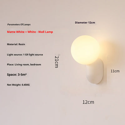 Lámpara Nocturna de Pared Estilo Clásico Crema - Image 8