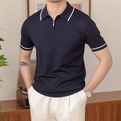 Polo Tejido Slim Fit Retro para Hombre