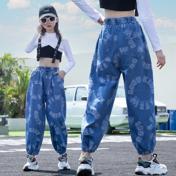 Pantalones Otoñales para Niñas con Tobillo Ajustado