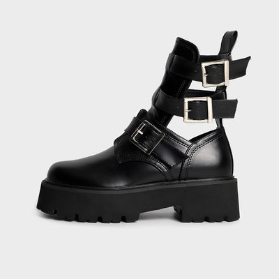 Botas Mujer Punta Redonda con Suela Gruesa y Acolchado - Image 10