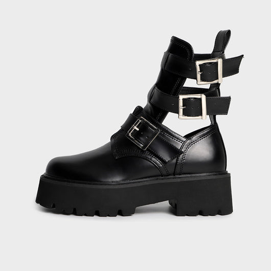 Botas Mujer Punta Redonda con Suela Gruesa y Acolchado - Image 10
