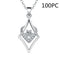 Fashion Water Cube Girls Pendant Jewelry Sliver 100PC Pendant