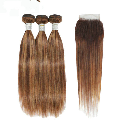 Peluca de Cabello Humano Multicolor