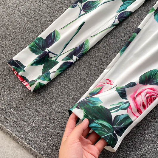 Conjunto de Dos Piezas: Pantalón Ancho Cintura Alta Versátil - Image 12