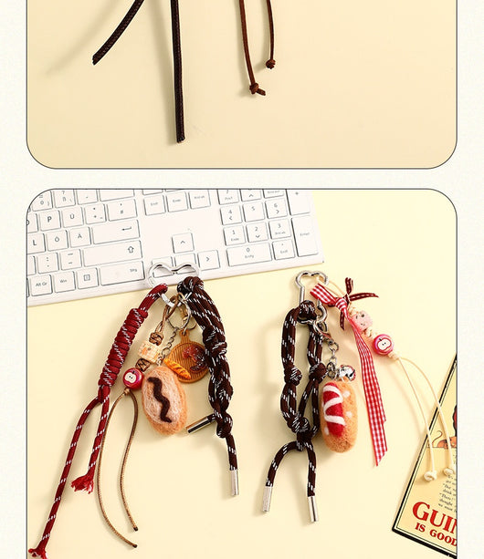 Llavero Decorativo de Fieltro Pan - Accesorio Escolar y Joyería Miniatura - Image 18