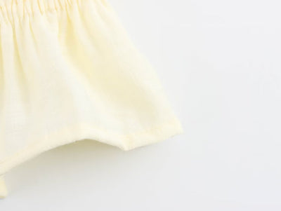 Blusa Ajustada Estilo Europeo Amarilla sin Mangas - Image 19