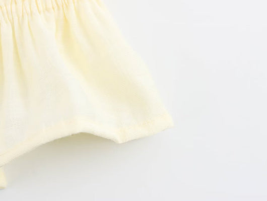 Blusa Ajustada Estilo Europeo Amarilla sin Mangas - Image 19