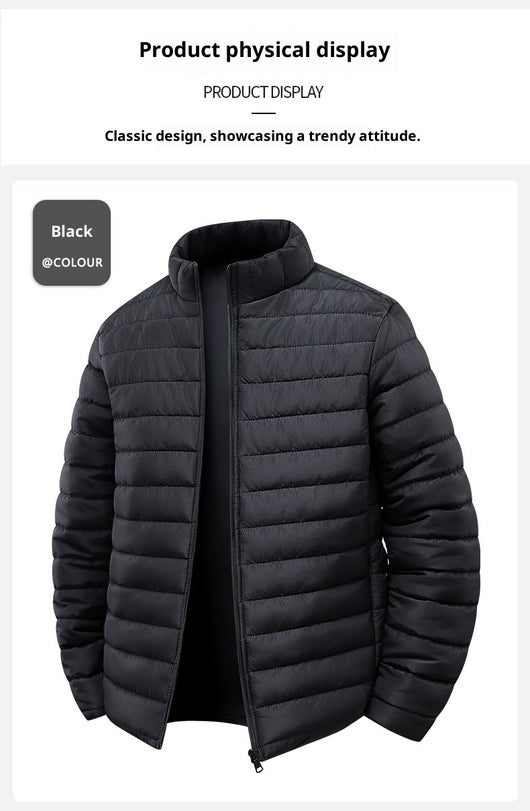 Abrigo de Invierno Unisex Acolchado con Cuello Alto - Resistente al Viento - Image 13