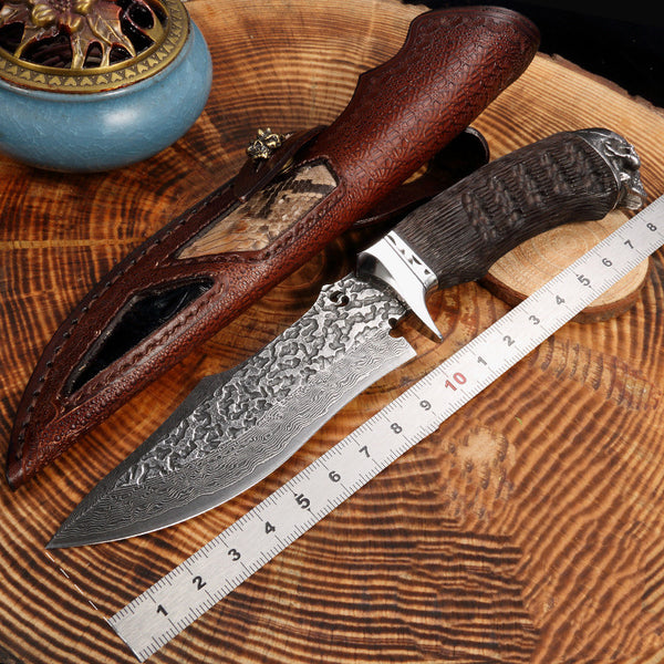 Cuchillo de Frutas Damascus God Of War - Hoja Afilada Profesional