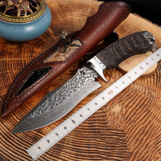Cuchillo de Frutas Damascus God Of War - Hoja Afilada Profesional - Image 2