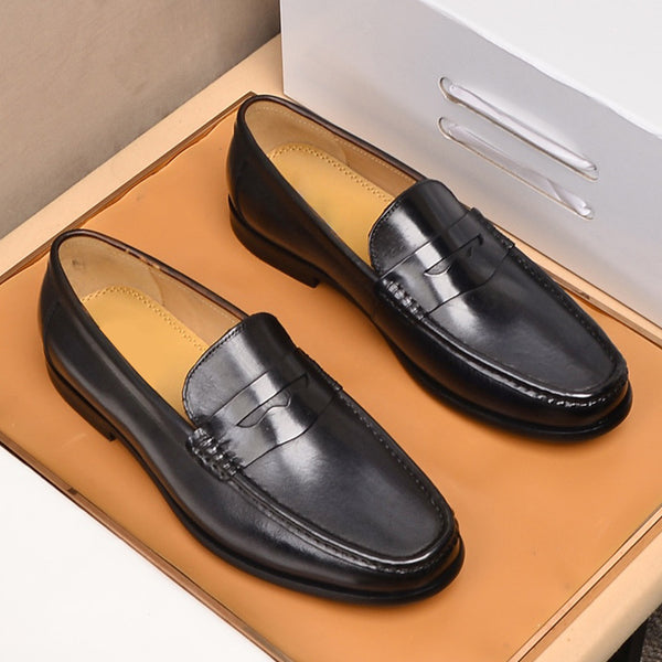 Zapatos Casuales de Cuero Transpirable para Hombre