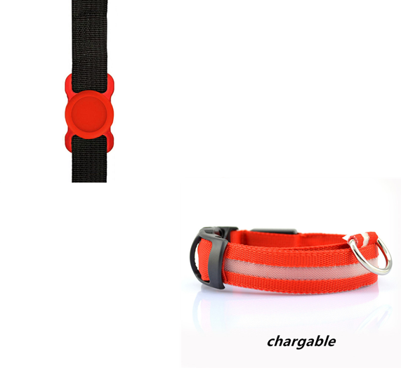 Collar Luminoso LED Transparente para Perros - Protección Nocturna Antiextravío