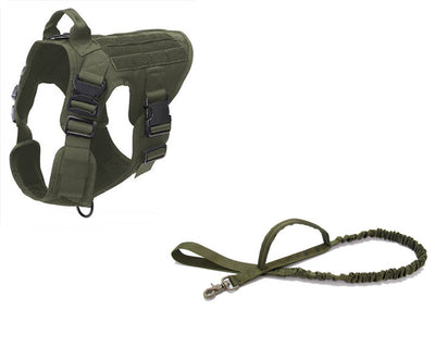 Arnés Táctico Ajustable para Perros - Cinturón de Seguridad Militar Doble Gancho - Image 11