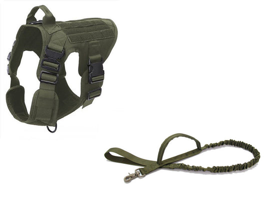 Arnés Táctico Ajustable para Perros - Cinturón de Seguridad Militar Doble Gancho - Image 11