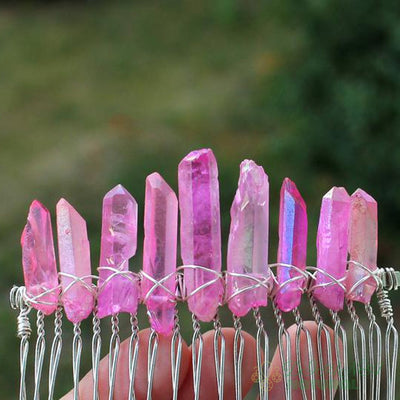 Peine de Cristal Verde para Novia - Accesorio de Boda Elegante - Image 6