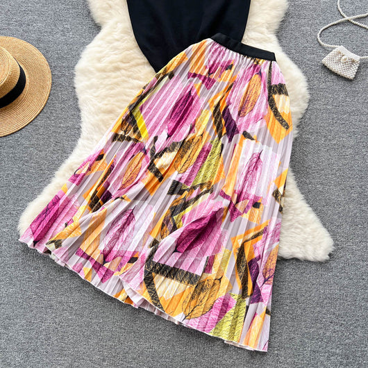 Conjunto de Dos Piezas: Blusa Plisada sin Mangas y Falda Diseño Exclusivo para Mujer - Image 17