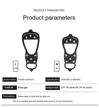 Crampones de 8 Puntas Antideslizantes para Escalada en Hielo y Nieve - Image 13