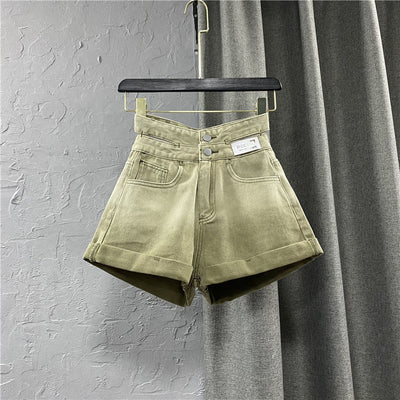Shorts de Mezclilla Ancho Degradado para Mujer - Image 2