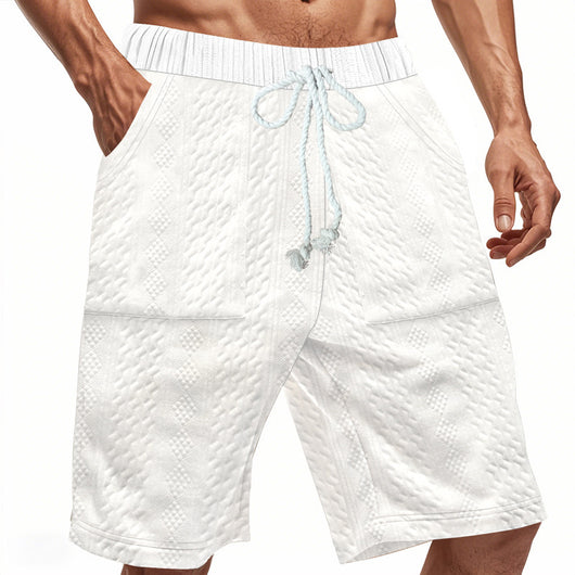 Shorts de Punto Jacquard Holgados para Hombre - Image 12