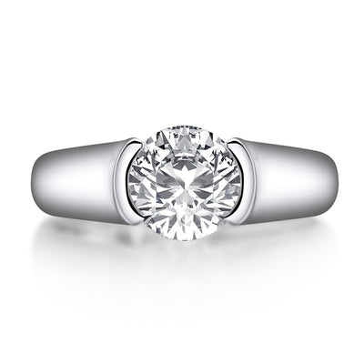 Anillo de Plata 925 con Diamante SONA de 2 Quilates para Mujer - Image 4