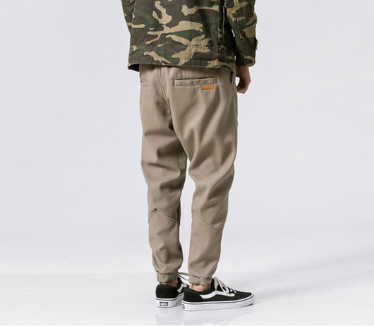 Pantalones Casuales Recortados de Color Sólido para Hombre - Image 2