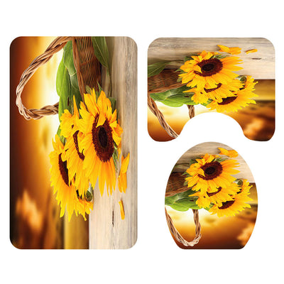 Juego de Baño Estampado Girasoles - 4 Piezas Completas - Image 17