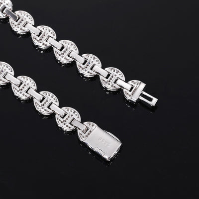 Collar y Pulsera de Plata 925 con Moissanita 8mm - Joyería Personalizada para Hombre - Image 3