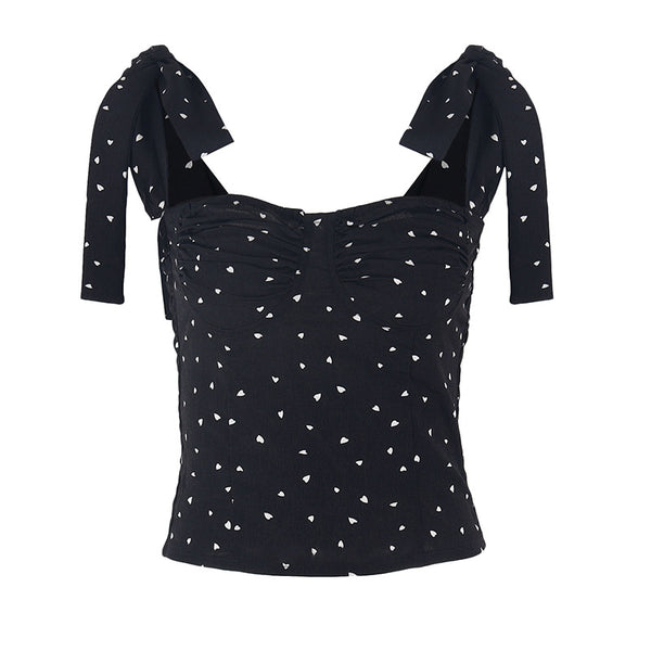 Top Ajustado con Tiras Punteadas para Mujer - Image 5