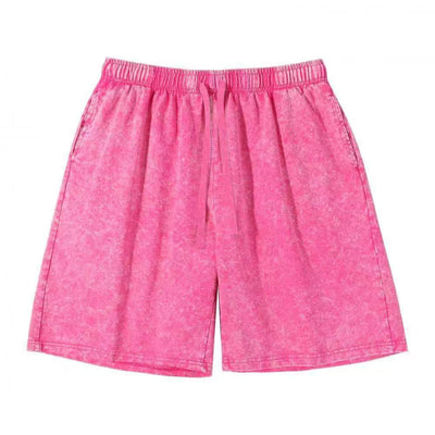Shorts Casuales Relajados Desteñidos para Hombre - Image 18