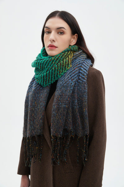Chal Degradado con Borlas para Mujer - Estilo Europeo y Americano - Image 25