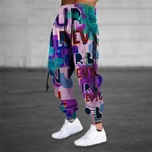 Pantalones Harem Deportivos con Cintura Elástica y Estampado Animal 3D - Image 9